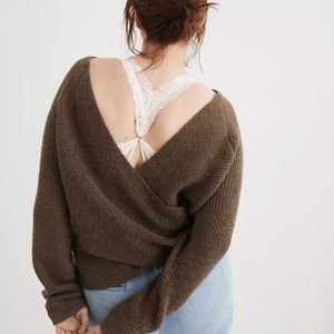 Aerie Cross Ballet Back Sweater